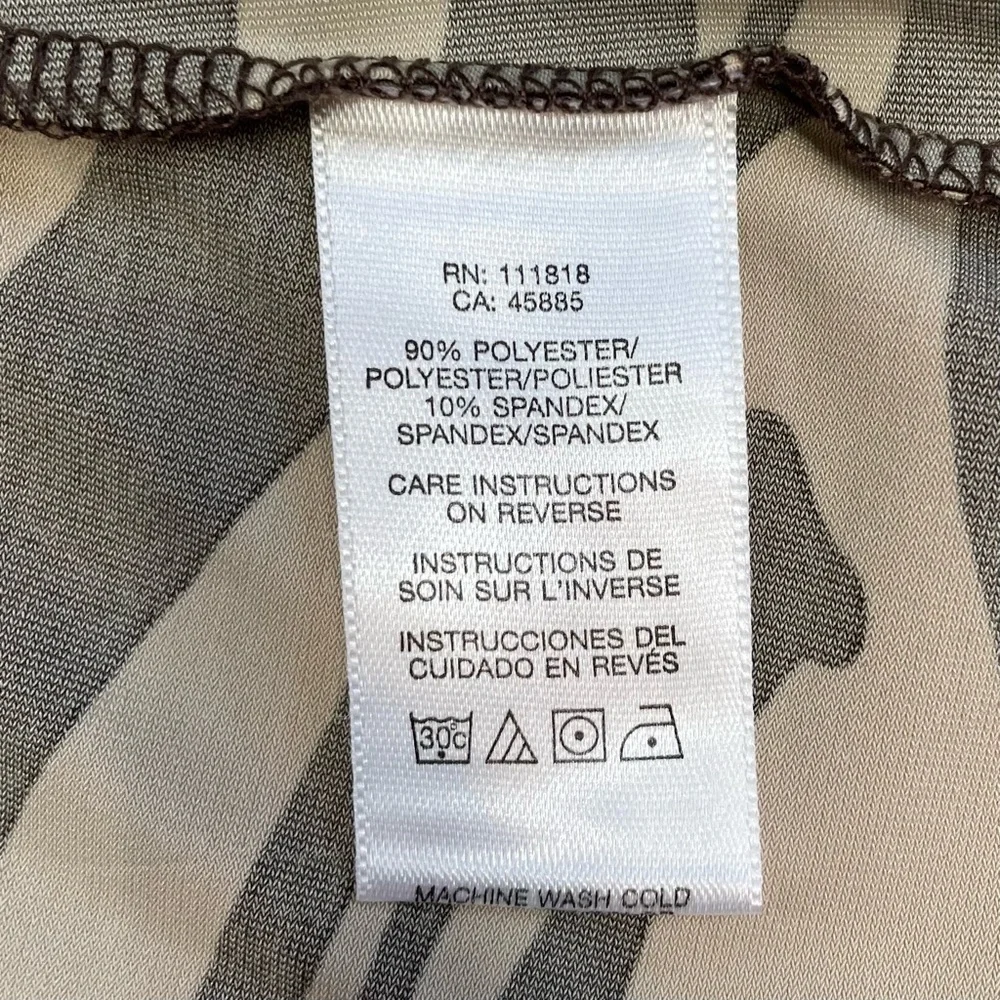 NWT Michael Kors Tan Brown Zebra Halter Top Size Small